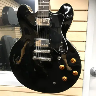 Used Epiphone DOT EB Semi-Hollow Electric Guitar Black 6-String Premium