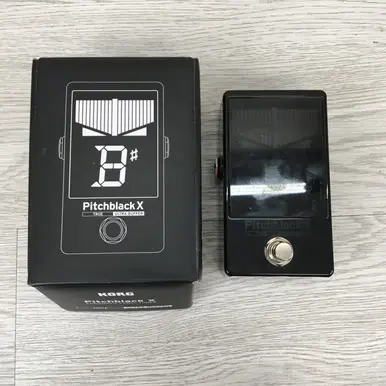 Hassle-Free Returns Used Korg PB-X PITCHBLACK CHROMATIC PEDAL TUNER Tuner Pedal