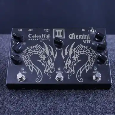 Used CELESTIAL EFFECTS GEMINI VTR PROTOTYPE Multi-FX Pedal Money Back Guarantee