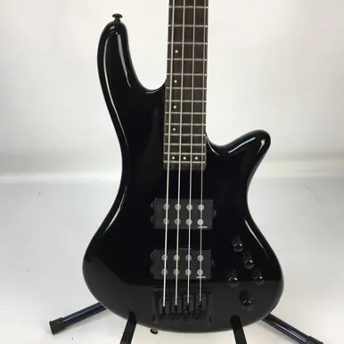 Used Schecter STAGE-4 Bass Guitar Black 4-String Next Day Delivery