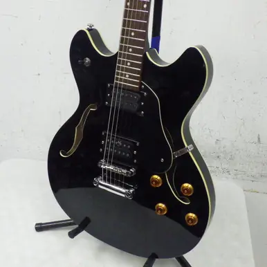 Handmade Used Oscar Schmidt OE30 SEMI HOLLOW ELECTRIC GUITAR Semi-Hollow Electric Guitar Black 6-String