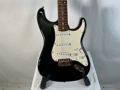 Used Squier STANDARD STRATOCASTER S Type Electric Guitar Black 6-String Low Price