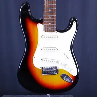 Free Shipping Used Memphis S-STYLE GUITAR S Type Electric Guitar Sunburst 6-String