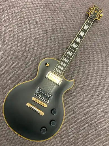 Original Used Schecter SOLO-II CUSTOM LP Type Electric Guitar Black 6-String