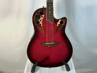 Used Ovation CELEBRITY CS 257 Laminate Top Acoustic Guitar Red Warranty Included