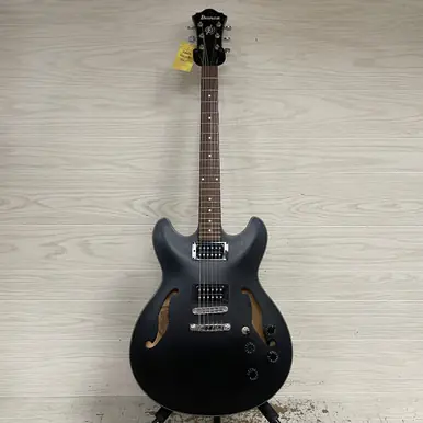 Seasonal Sale Used Ibanez AS73B-BKF-12-03 Semi-Hollow Electric Guitar Black 6-String