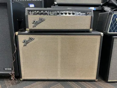 Same Day Shipping Used Fender 1965 BANDMASTER + 2X12 CAB Vintage Tube Guitar Head