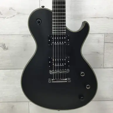 Used Schecter BLACKJACK SLS SOLO HELLS GATE LP Type Electric Guitar Black 6-String Certified