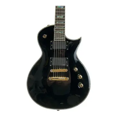 Discount Used LTD EC-1000 DELUXE LP Type Electric Guitar Black 6-String