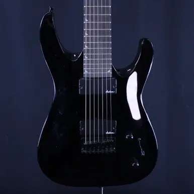 Cheap Used Jackson JS22-7 Pointy Electric Guitar Black 7-String