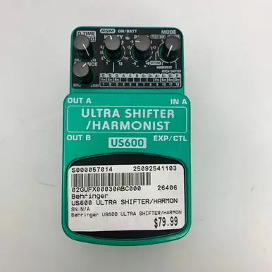 Next Day Delivery Used Behringer US600 ULTRA SHIFTER/HARMONIST Guitar Effects Pedal