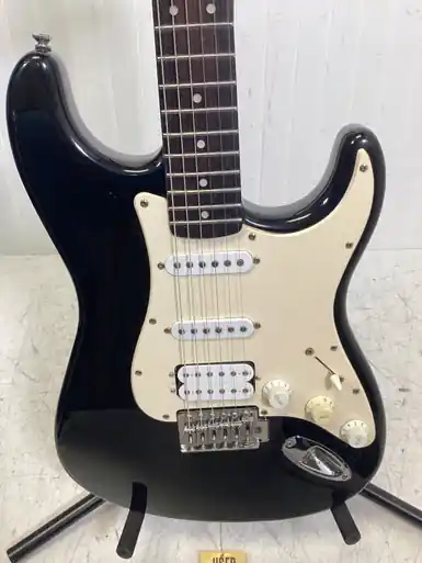 Big Sale Used Squier BULLET STRAT HSS S Type Electric Guitar Black 6-String
