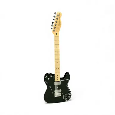 Used Squier MOD SQUIER TELE CUSTOM II Electric Guitar Black 6-String Budget