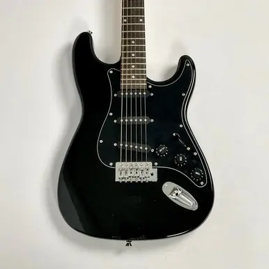 Used Indio by Monoprice Classic Electric Guitar Black 6-String Budget