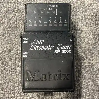 Used MATRIX SR-3000 AUTO CHROMATIC Guitar Tuner Pedal Must Have