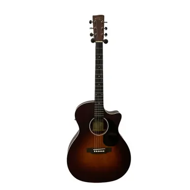 Price Cut Used Recording King RGA-16R-CFE5-TBR Solid Top Acoustic Guitar Sunburst