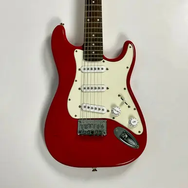 Limited Offer Used Squier MINI STRATOCASTER Electric Guitar Red 6-String