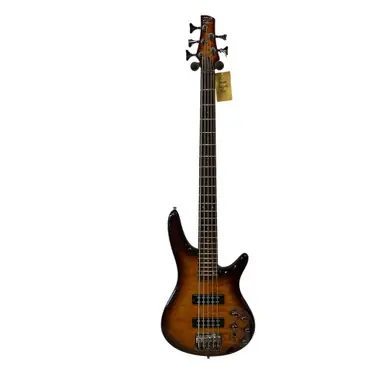Used Ibanez SR405EQM Bass Guitar Cherry Sunburst 5-String Crafted