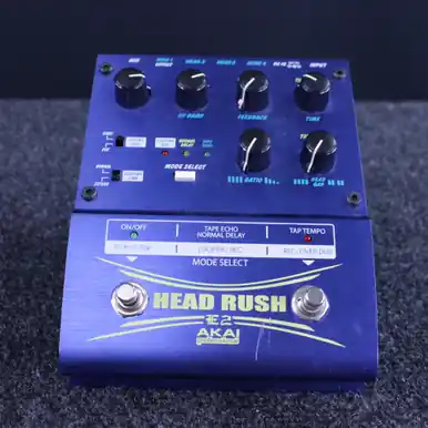 Authentic Used AKAI E2 HEADRUSH DELAY LOOPER Delay Pedal