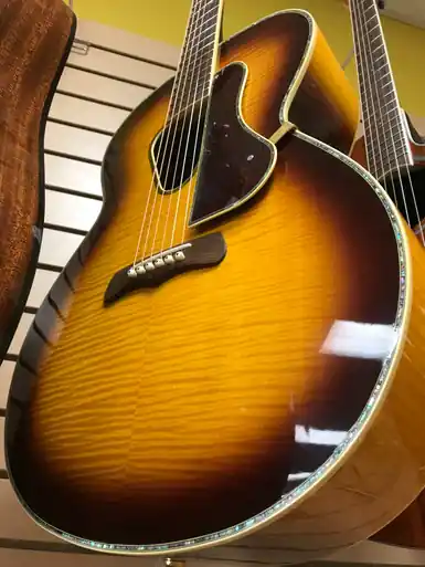 Used Gretsch G3205 Solid Top Acoustic Guitar Tobacco Sunburst Modern