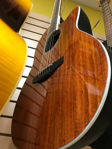 Used Ovation CELEBRITY CS24P KOA Solid Top Acoustic Guitar Wood Express Delivery