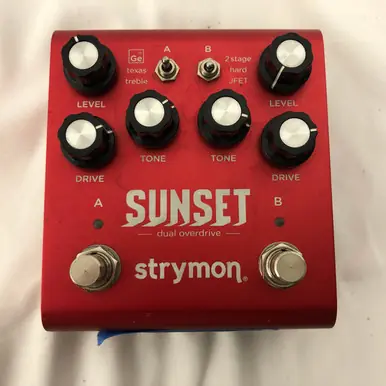 Crafted Used Strymon SUNSET DUAL OD Overdrive Pedal