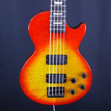 Used Gibson LPB2 LES PAUL BASS DLUX PLUS 5 STRING 93 Vintage Bass Guitar Cherry Sunburst 5-String Exclusive