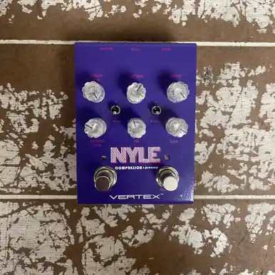 Must Have Used Vertex NYLE COMPRESSOR PREAMP Guitar PreAmp Pedal