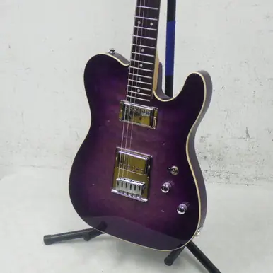 Sale Used Schecter PT CUSTOM HH USA CUSTOM SHOP Super S Electric Guitar Purple 6-String