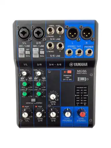 Top Rated Used Yamaha MG06 MIXER W/AC Compact Mixer