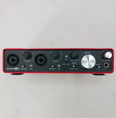 Used Focusrite SCARLETT 2I4 2ND GEN Compact Recording Device Fresh Stock