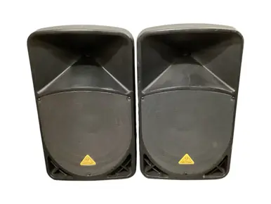 Used Behringer EUROLIVE B115D PAIR POWERED SPEAKERS Powered Full Range Speaker Cabinet Premium