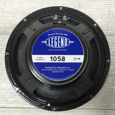 Used Eminence 1058 LEGEND 10 INCH 75 WATT SPEAKER Raw Speaker Brand New