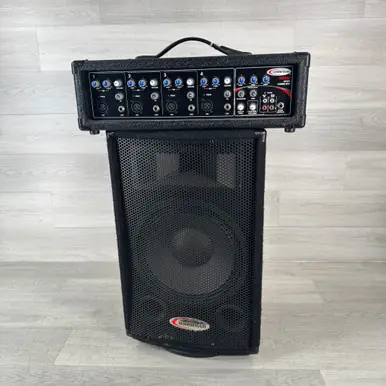 Cheap Used Harbinger HA120 Powered Mixer and Single Speaker - Local Pickup Only