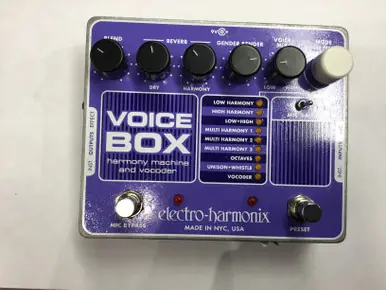 Worldwide Shipping Used EHX VOICE BOX Pro Sound Effects Unit