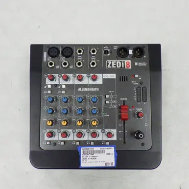 Used Allen & Heath ZEDI 8 MIXER Mixing Console Time-Limited