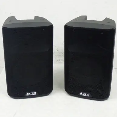 Used Alto TX210 PAIR WITH BAGS Powered Full Range Speaker Cabinet Genuine