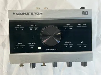 Trusted Brand Used Native Instruments KOMPLETE AUDIO 6 Computer Interface 2 A/D Recording Inputs