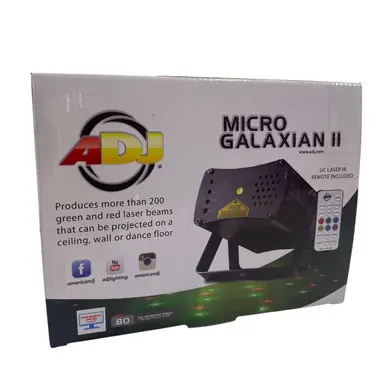 Free Returns Used American DJ MICRO GALAXIAN LASER EFFECT Moving Light