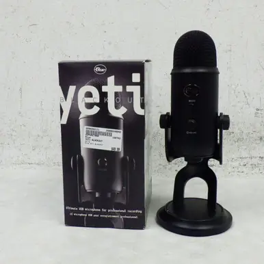 Used Blue YETI BLACKOUT USB Microphone Fresh Stock