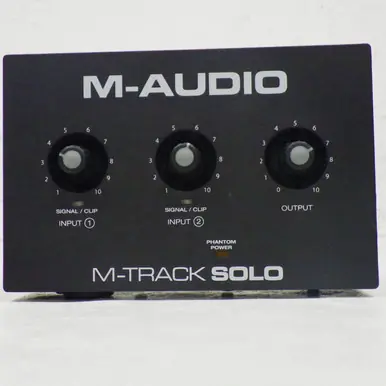Buy Today Used M-Audio M-TRACK SOLO Computer Interface 1 A/D Recording Inputs