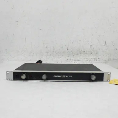 Free Returns Used Crown D75 Power Amp Power Amplifier