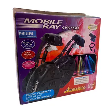 Hassle-Free Returns Used American DJ MOBILE RAY SYSTEM Moving Light