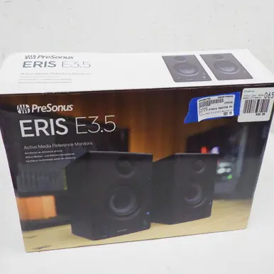 Used Presonus ERIS 3.5 STUDIO MONITOR PAIR Powered Studio Monitor Warranty Included