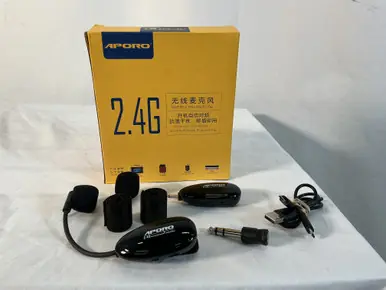 Trusted Brand Used APORO 2.4G WIRELESS MIC Wireless Microphone