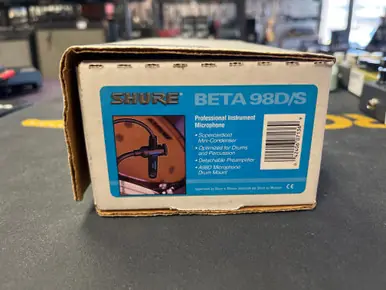 Used Shure BETA 98D/S Condenser Microphone Warranty Included