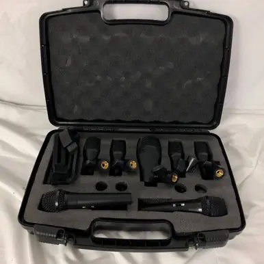 Used DRUM MIC PACK 7PC Dynamic Microphone Handmade