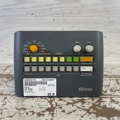 Used Korg KR MINI Compact Drum Machine Express Delivery
