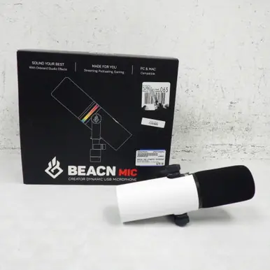 Used BEACN USB DYNAMIC MICROPHONE USB Microphone Crafted