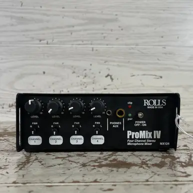 Used Rolls PROMIX IV STEREO MIXER Compact Mixer Professional Grade